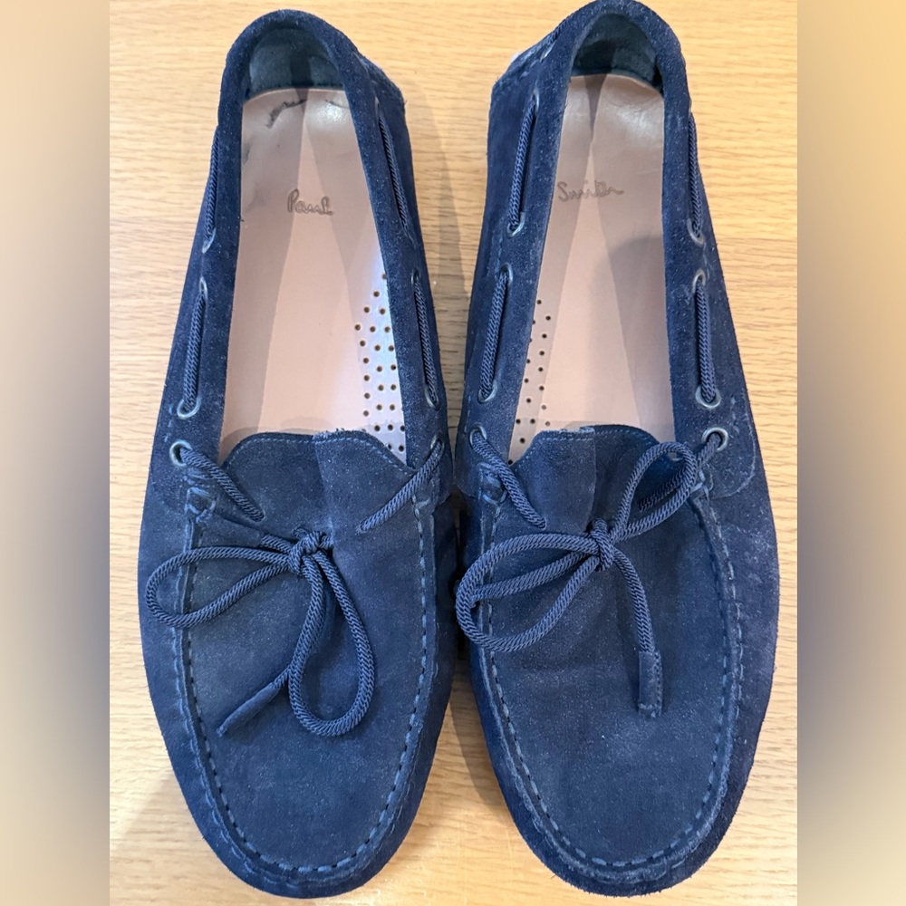 Paul Smith Navy Suede Loafers